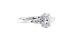 Oval & Pear Cut 3 Stone Diamond Engagement Ring