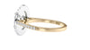 Oval Double Halo Diamond Band Engagement Ring