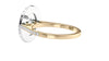 Oval Double Halo Diamond Band Engagement Ring