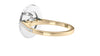 Oval Double Halo Diamond Band Engagement Ring