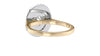 Oval Double Halo Diamond Band Engagement Ring