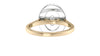Oval Double Halo Diamond Band Engagement Ring