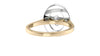 Oval Double Halo Diamond Band Engagement Ring