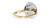 Oval Double Halo Diamond Band Engagement Ring