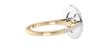 Oval Double Halo Diamond Band Engagement Ring