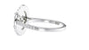 Oval Double Halo Diamond Band Engagement Ring