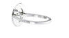 Oval Double Halo Diamond Band Engagement Ring