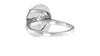 Oval Double Halo Diamond Band Engagement Ring
