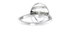 Oval Double Halo Diamond Band Engagement Ring