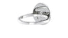 Oval Double Halo Diamond Band Engagement Ring