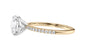 Round Solitaire Diamond Band Engagement Ring