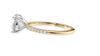 Round Solitaire Diamond Band Engagement Ring