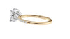 Round Solitaire Diamond Band Engagement Ring