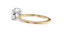 Round Solitaire Diamond Band Engagement Ring