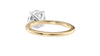 Round Solitaire Diamond Band Engagement Ring