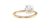 Round Solitaire Diamond Band Engagement Ring