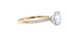 Round Solitaire Diamond Band Engagement Ring