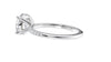 Round Solitaire Diamond Band Engagement Ring