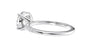 Round Solitaire Diamond Band Engagement Ring