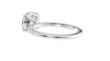 Round Solitaire Diamond Band Engagement Ring
