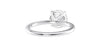 Round Solitaire Diamond Band Engagement Ring