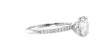 Round Solitaire Diamond Band Engagement Ring