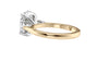 Oval & Pear 3 Stone Diamond Engagement Ring