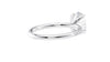 Oval Solitaire Slim Diamond Band Engagement Ring