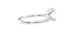 Oval Solitaire Slim Diamond Band Engagement Ring