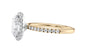 Oval Halo Diamond Band Engagement Ring