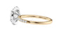 Oval Halo Diamond Band Engagement Ring