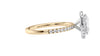 Oval Halo Diamond Band Engagement Ring
