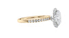Oval Halo Diamond Band Engagement Ring