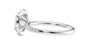 Oval Halo Diamond Band Engagement Ring