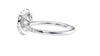 Oval Halo Diamond Band Engagement Ring