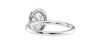 Oval Halo Diamond Band Engagement Ring