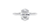 Oval Solitaire Hidden Halo Diamond Engagement Ring