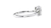 Oval Solitaire Hidden Halo Diamond Engagement Ring