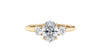 Oval Classic 3 Stone Diamond Engagement Ring