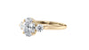 Oval Classic 3 Stone Diamond Engagement Ring