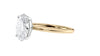 Oval Solitaire Slim Band Diamond Engagement Ring