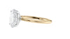 Oval Solitaire Slim Band Diamond Engagement Ring