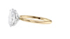 Oval Solitaire Slim Band Diamond Engagement Ring