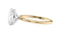 Oval Solitaire Slim Band Diamond Engagement Ring