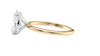 Oval Solitaire Slim Band Diamond Engagement Ring