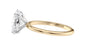 Oval Solitaire Slim Band Diamond Engagement Ring