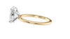 Oval Solitaire Slim Band Diamond Engagement Ring