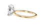 Oval Solitaire Slim Band Diamond Engagement Ring