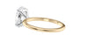 Oval Solitaire Slim Band Diamond Engagement Ring