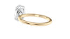 Oval Solitaire Slim Band Diamond Engagement Ring